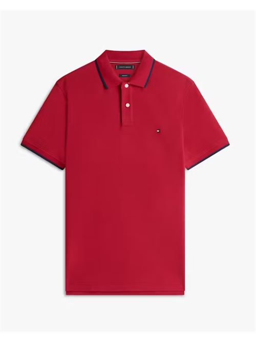 pique undercollar reg polo TOMMY HILFIGER | MW0MW42748XIT